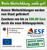 Bildungspr&auml;mie - mehr Infos hier